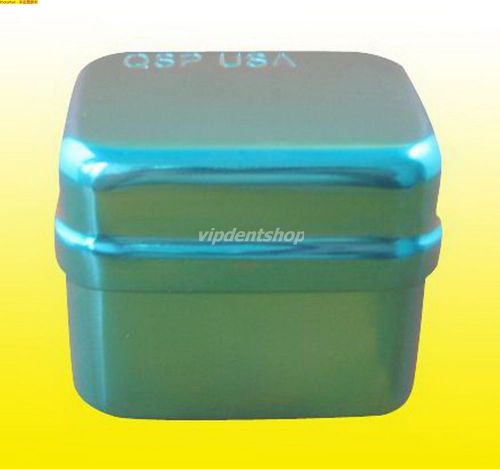 30 Holes Dental Bur Holder Autoclave Sterilizer Case Blue