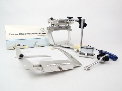 Denar d5a dental lab occlusion adjustable articulator w/ facebow &amp; storage case for sale