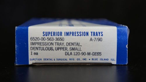 Superior Upper Small Impression Tray Dental Dentulous