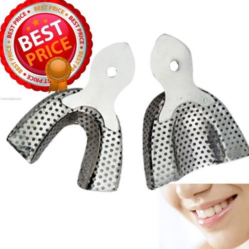 Free Shipping! New 6pcs Dental Stainless Steel Anterior Impression Trays