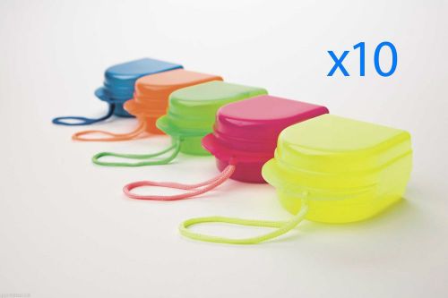 10 (assorted colors) x orthodontics scented retainer box ** free shipping** for sale