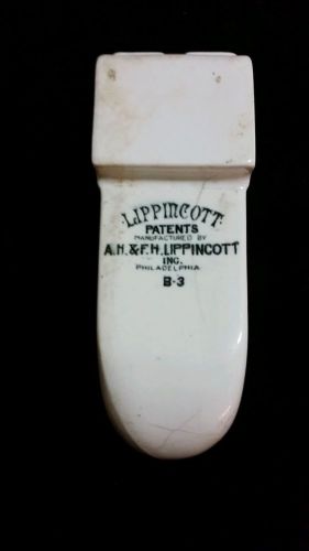 20% REDUCTION! Vintage 1913 Porcelain AH&amp;FH Lippincott B-3 dental catch basin
