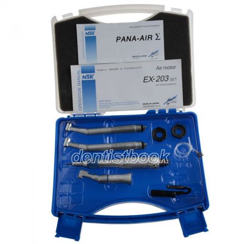 Dental nsk pana air high speed&amp; low speed  handpiece  kit ex203c 4 hole for sale