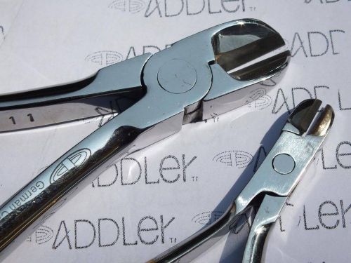 Dental Orthodontic Wire Cutter Small Large TC Set of 2 ADDLER German Stainless R