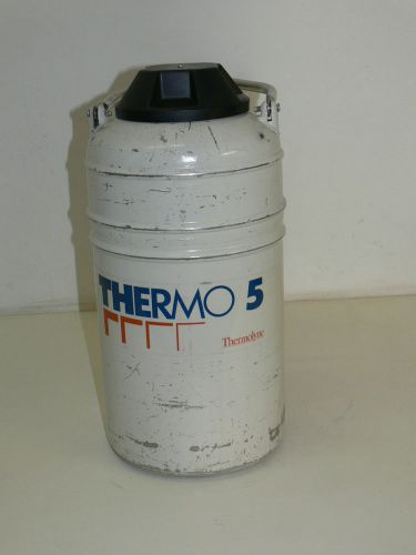 Thermolyne thermo 5 liquid nitrogen tank, dewar canister cryo tank for sale