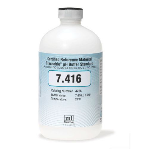 Traceable pH Standard Reference Material 16oz bottle - 7.416 1 ea