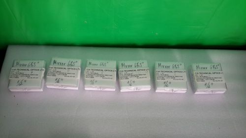 CVI / Melles Griot Laser MIRROR 67.5 REPAIR SO, RMA311424 1/2&#034; LOT OF 7