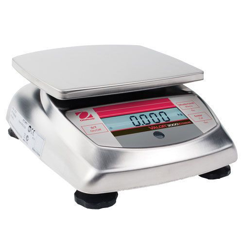 Ohaus v31xh202 valor 3000 compact food scale, cap. 200g (0.4409lb), read. 0.01g for sale