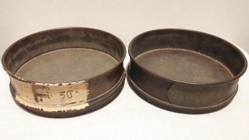 Us standard sieve #30 #50 set of two mining testing lab gold panning geology for sale