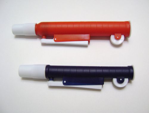 Pipette pump set  25 ml 2 ml red blue 25ml 2ml lab new for sale
