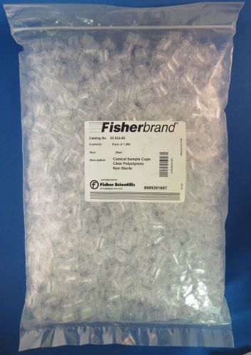 Qty 1000 Fisher Scientific 0.25mL Conical Sample Cups #02-544-65