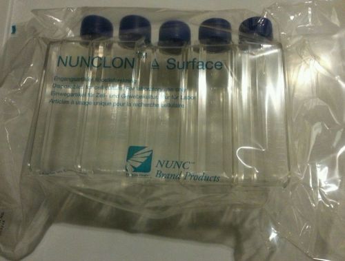 Nunc 178906 200ml flask with hdpe vent/close cap, nunclon delta surface x5 for sale