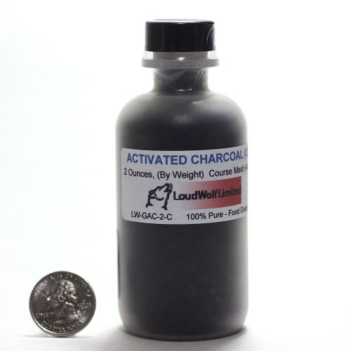 Activated charcoal course  reagent grade  2 oz  ships fast from usa for sale