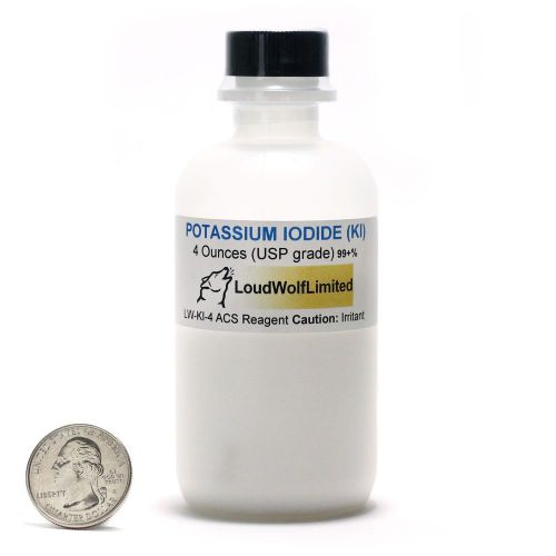 Potassium Iodide / Fine Powder / 4 Ounces / 99.9+% Pure / ACS Grade / SHIPS FAST
