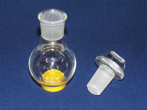 100 ml round bottom flask, 24/25 top joint with glass stopper for sale