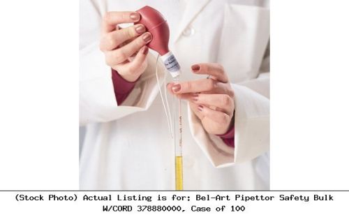 Bel-Art Pipettor Safety Bulk W/CORD 378880000, Case of 100 Liquid Handling Unit