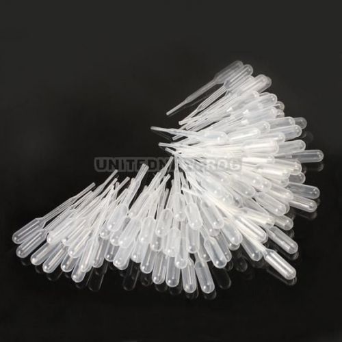 Un3f 100pcs 0.2ml graduated pipettes dropper polyethylene for experiment medical for sale