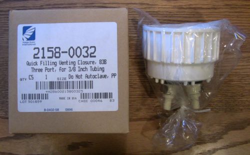 Nalgene Quick Filling Venting Closure 3 Port for 3/8 Inch Tubing 2158-0032 WOW!