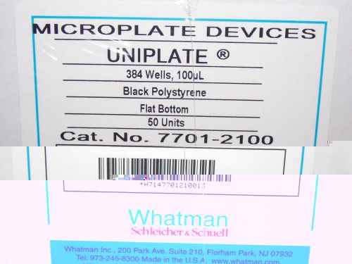 Whatman 7701-2100 100uL 384 Wells Uniplate Collection &amp; Analysis Microplate x50