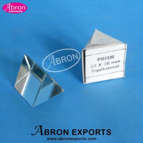Glass prism 38 mm x 38 mm equilateral for sale