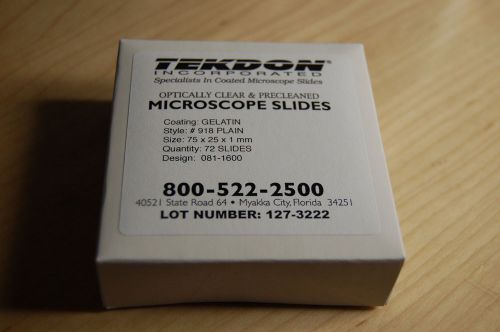 Tekdon microscope Microscopic Slides slide optically clear precleaned gelatine