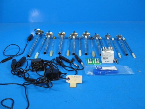 Mueller welch allyn sigmoidoscope lot of 8 w/ light source accessories endoscopy for sale