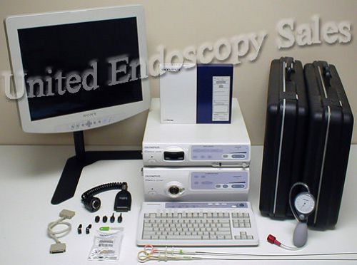 Olympus evis exera ii cv-180 endoscopy tower special endoscope warranty!! for sale