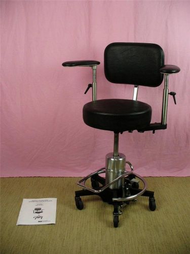 Haag-Streit Reliance 558 Hydraulic Surgeon Surgery Exam Stool Chair Excellent!!!