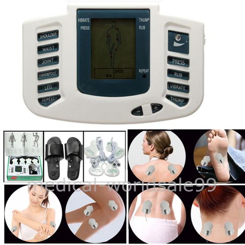 A+Digital Stimulator Massager Full Body Relax Pulse Acupuncture Therapy Slipper