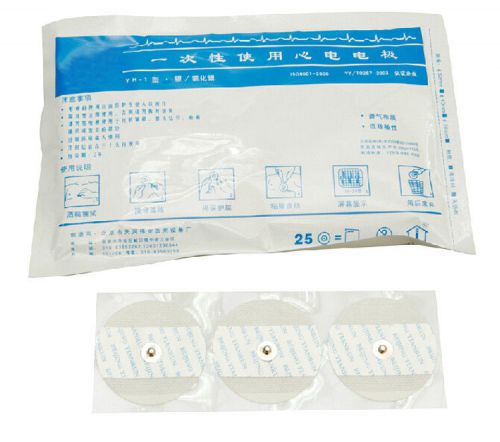 25pcs/pack One-time buckle type of ECG electrodes pads for Portable ECG monitor