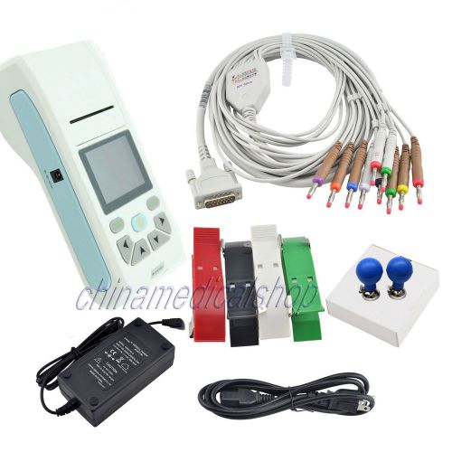 Ecg90a electrocardiograph 12-lead ecg ecg waveform with printing system sd card for sale