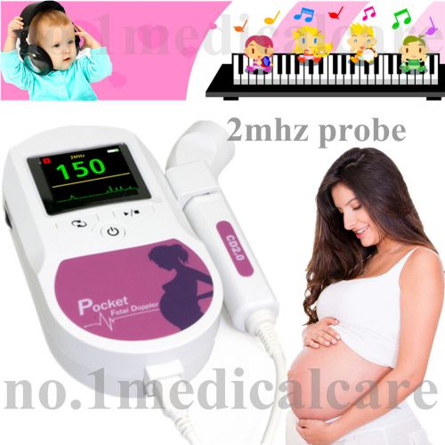 Color lcd fetal doppler + 2mhz probe,free gel+ eraphone, sonoline c for sale