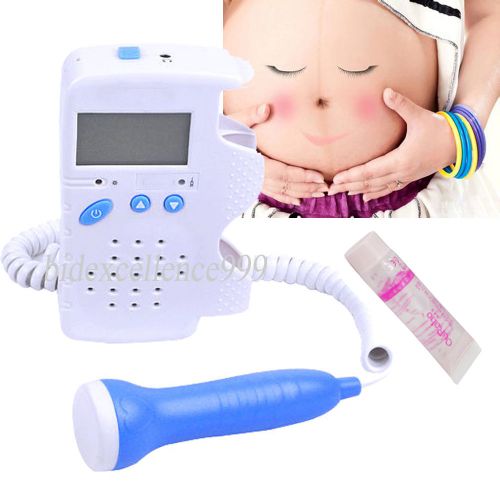 New lcd display fetal doppler 3mhz fetal baby heart monitor pregnant ce fda for sale
