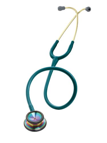 3M Littmann Classic II, Stethoscope, Caribbean Blue Color, Rainbow Finish - 2823