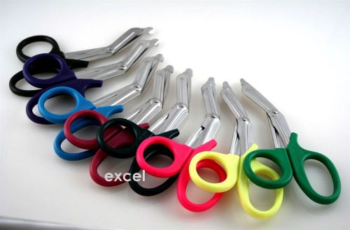 Lot of 100 Universal Scissors Colored Large Rings Surgical Instruments Supply