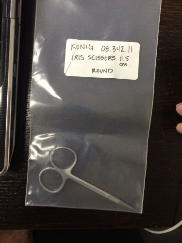 Konig 08.342.11 iris scissors 11.5cm round for sale