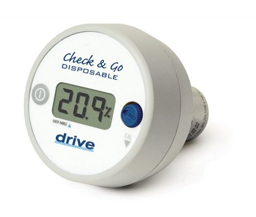 Drive Medical O2 Analyzer with 3 Digit LCD Display, White