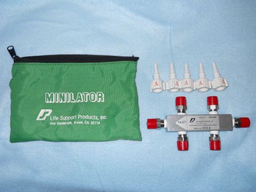 LSP Minilator oxygen delivery system O2 DISS check valves five screw-on orifices