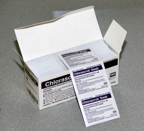PDI Chlorascrub  Swab Skin Preparation pad Box of 100 B10800