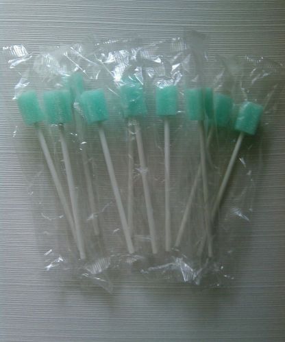 Medline Disposable Green Oral Swabs (Lot of 10)