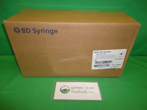 BD 3ml Syringe w/ Luer-Lok Tip [309657]  Box of 200