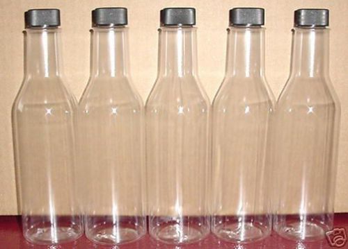 Plastic bottles and lids clear 10 oz  (216 count) for sale