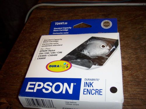EPSON Genuine INK CARTRIDGE T044120 BLACK NEW/SEALED