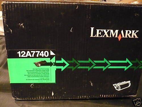 New OEM Lexmark 12A7740 Black Toner Cartridge