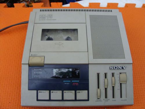 SONY BM-75 Dictator Transcriber Machine Standard Cassette Japan