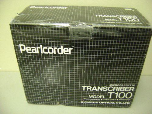 NEW OLYMPUS PEARLCORDER T100 MICROCASSETTE DICTATION TRANSCRIBER