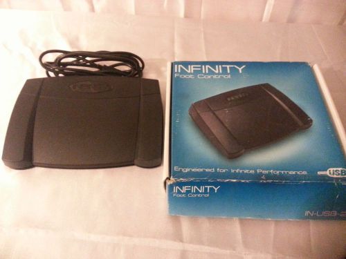 INFINITY PEDAL FOOT CONTROL TRANSCRIPT DEVICE IN-USB-2 NEW OTHER CALC SHIPPING
