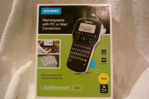 Dymo Rechargeable Label Maker LabelManager 280 for Home or Office, Brand New