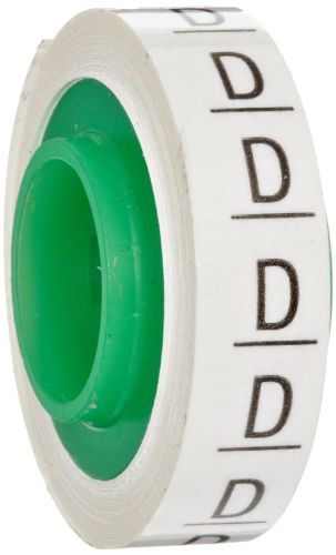 3M Scotch Code Wire Marker Tape Refill Roll SDR-D, Printed with &#034;D&#034; (Pack of 10)