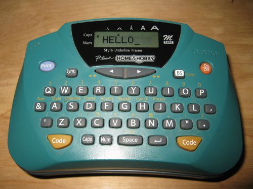 BROTHER P-Touch Home &amp; Hobby Label Maker Model PT-65 With Label Cartridge